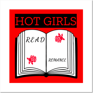 Hot Girls Read Romance Posters and Art